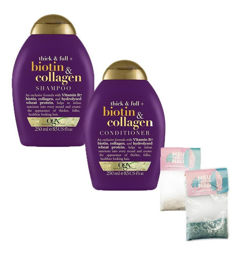 Kit Carnaval Ogx Biotin & Collagen 250ml