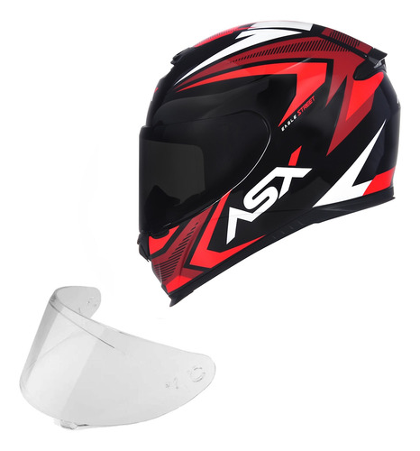 Oferta Aqui Capacete Asx + Viseira Moto Masculino E Feminino