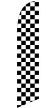 Comprar Bandera Publicitaria Cuadros Negro\u002Fblanco # 156 Solo Bandera