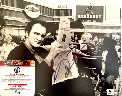Autografo Quentin Tarantino Foto Autografiada Certificado Au