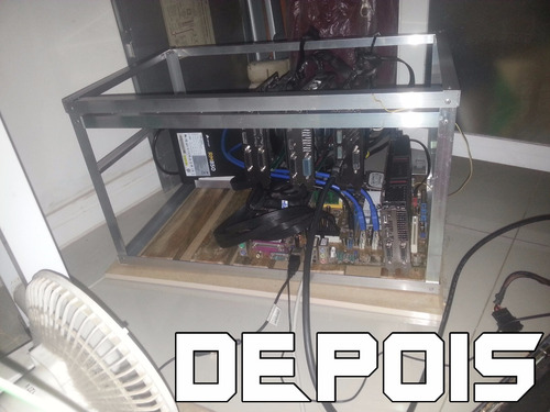 Rig / Frame De Mineração - Ethereum Zcash Monero Litecoin