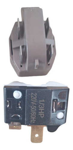 Relé 4 Pines Ptc Y Protector Térmico Para Compresor 1/3