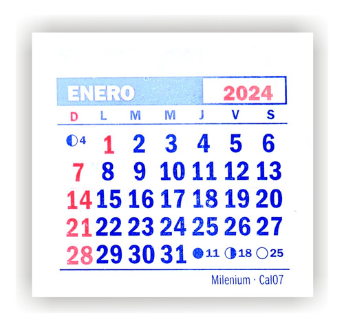Calendario Almanaque Mignon 5x5 Miñon Para Heladera Souvenir