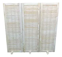Comprar Biombo Separador De Ambientes Recto Con Bases 3 Hojas!!