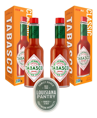 Tabasco - Paquete De 2 Botellas De Salsa Picante De 5 Onzas