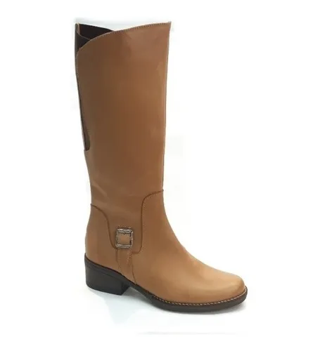 Botas Gravagna Cuero Ca a Alta Con Cierre 802 C modas