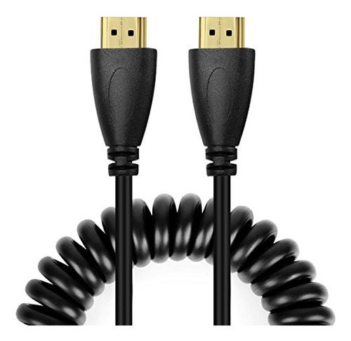 Hdmi Cable Espiral Para Atomo Grabador Ninja Star 11.8 Z1