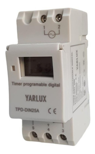 Timer Temporizador Digital Programable Riel Din 220v 25amp