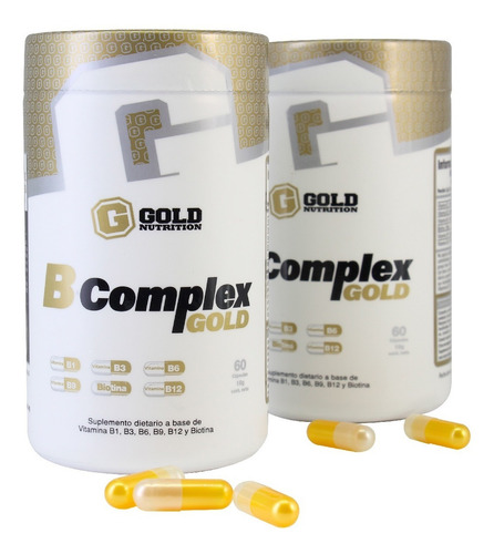 Imagen 4 de 9 de B-complex Gold Nutrition Vitamina Complejo B Multivitaminico