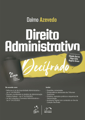 Coleção Decifrado - Direito Administrativo Decifrado, De Dalmo De Azevedo Meirelles. Editora Método Em Português
