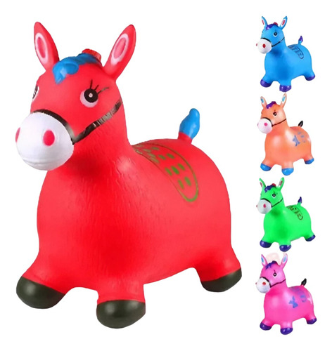 Juguete Inflable Caballo Montable Burrito Saltarín Plastico