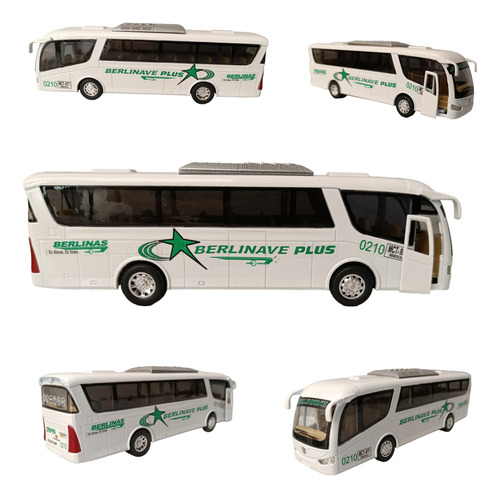 Bus Berlinave Plus, Escala 1/55, 17cms Largo,  Con Impulso