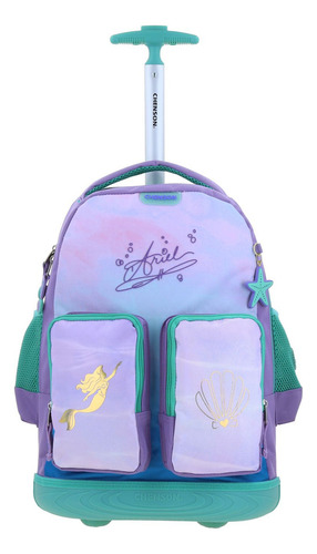 Mochila Chenson Ruedas Disney Princesas Ariel Primaria Deeper