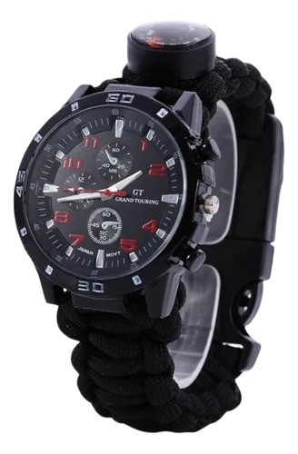 Reloj Tactico Analogico Paracord Militar Pulsera Rlj5