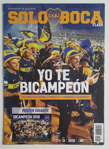Revista Solo Boca Reviposter Boca Campeon Superliga 17/18