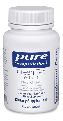 Pure Encapsulations | Extracto Té Verde Descafeinado I X120