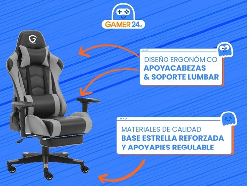 Silla Gamer Reclinable Cuero Ecológico Evolve 418 Tgh