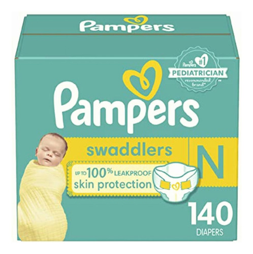 Pampers Swaddlers Newborn Diapers Size N 140 Count