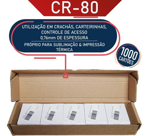 Imagem 2 de 7 de Cartão Pvc Branco 0,76mm Cr80 1.000 Unidades