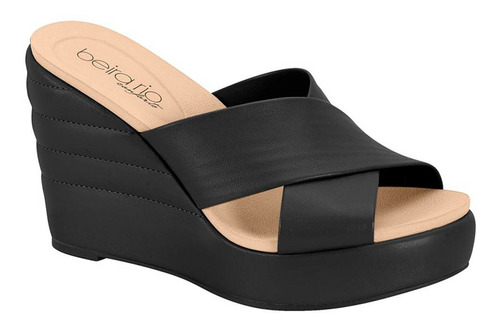 Sandalia Mujer Beira Rio 8406.1000.9569 (33-39) Negro