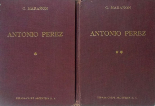 Antonio Perez 2 Tomos Marañon