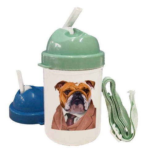 Cantimplora Bulldog Ingles Saco Y Corbata