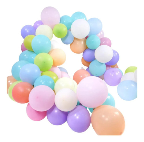 Globos Látex Color Pastel 10 Pulgada X 50 Unidades Paty Deco Multicolor Globos Latex 10 Pulgadas