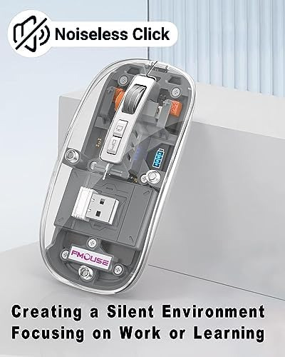 Ratón Bluetooth Inalámbrico De Modo 3 De Modo Svjefy, Ratón