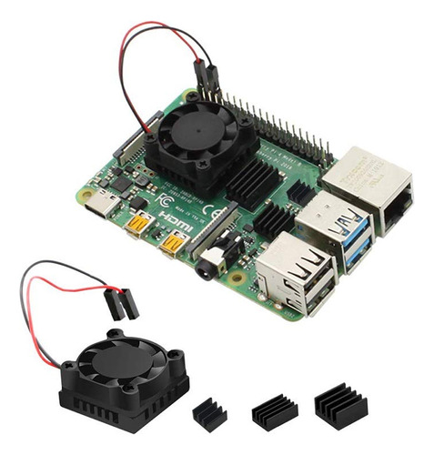 Easycargo Raspberry Pi 4 Kit Ventilador Disipador Calor In 5