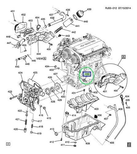 Sensor Presion Aceite Chevrolet Trax 1.8 2015 Gm Parts