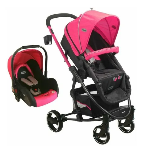 comprar Coche Travel System Alfa Nuevo Rosado Color Rosa