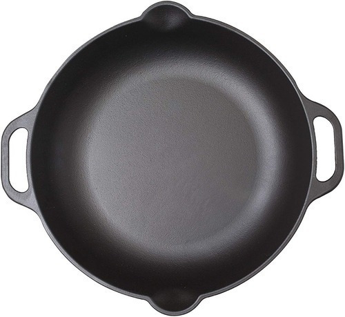 Sarten Wok Paellera 33 Cm Hierro Fundido Victoria Original