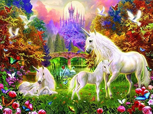 Puzzle De 1000 Piezas Castle Unicorns De Su