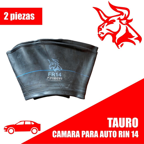 2 Piezas Camara Tauro Rin 14 Automovil Carro Fr14 Full 