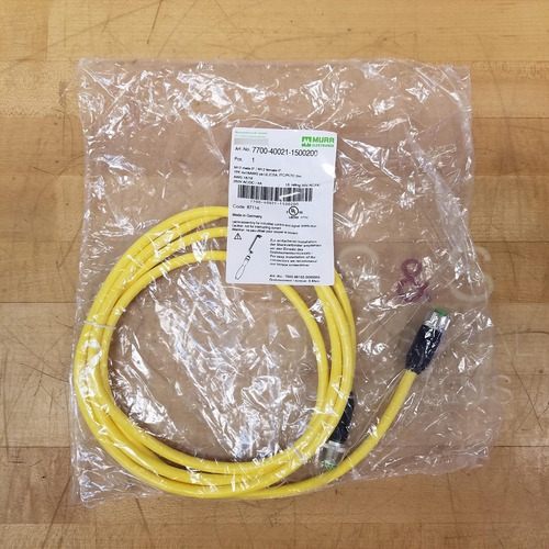 Murr Elektronik 7700-40021-1500200 Cordset, M12 4 Pi Ccw