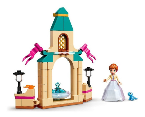 Imagem 2 de 6 de Lego Disney Para Meninas Pátio Do Castelo Da Anna 74pç 43198