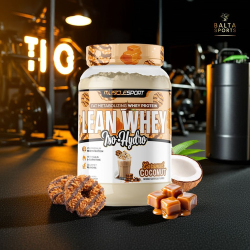 Proteína Musclesport Lean Whey Iso Hydro 2lb Caramel Coconut
