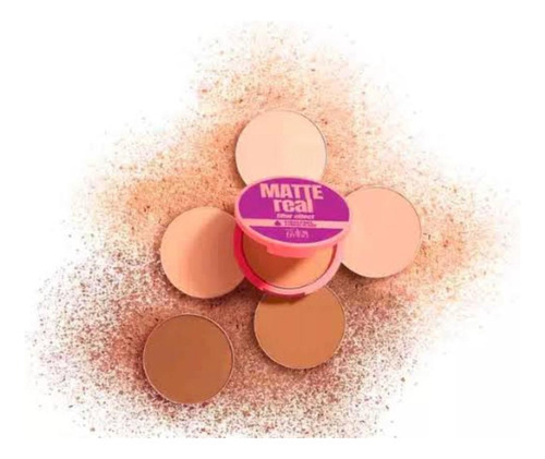 Polvo Compacto Mate Real Color Trend a Prueba de Agua, 8g Color 332q