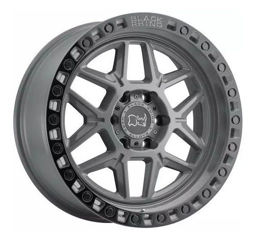 Rin Black Rhino Kelso Gis Y Negro 20x9 6x139  Offset -12