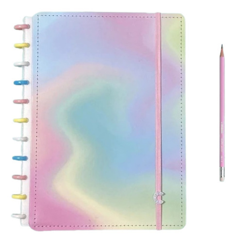Caderno Inteligente Candy Splash Colorido 80 Fls - Grande