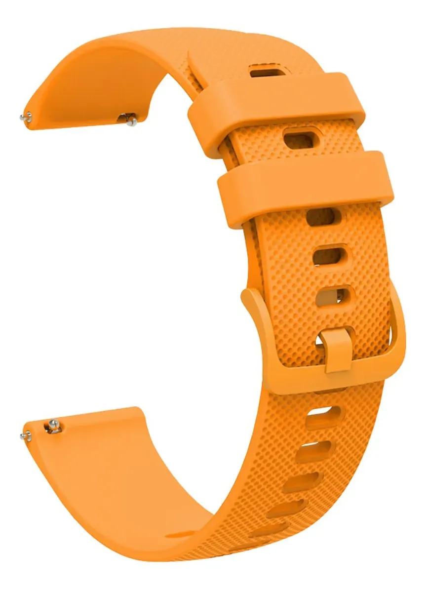 Pulseira Luxurier Compativel Com Smartwatch Bettdow Fb050 Laranja 2.2 Cm