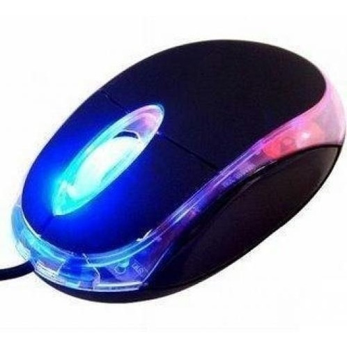 Mouse Usb Luminoso Color Negro  Netmak Nm-m01