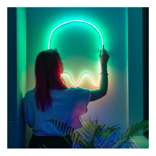 Cinta Led Neón Flexible Control Remoto 5 Metros Rgb