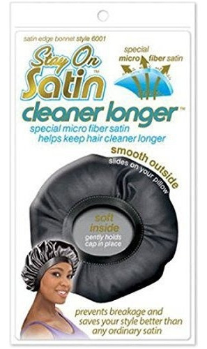 Stay On Satin Cleaner Capo De Saten Mas Largo, Negro