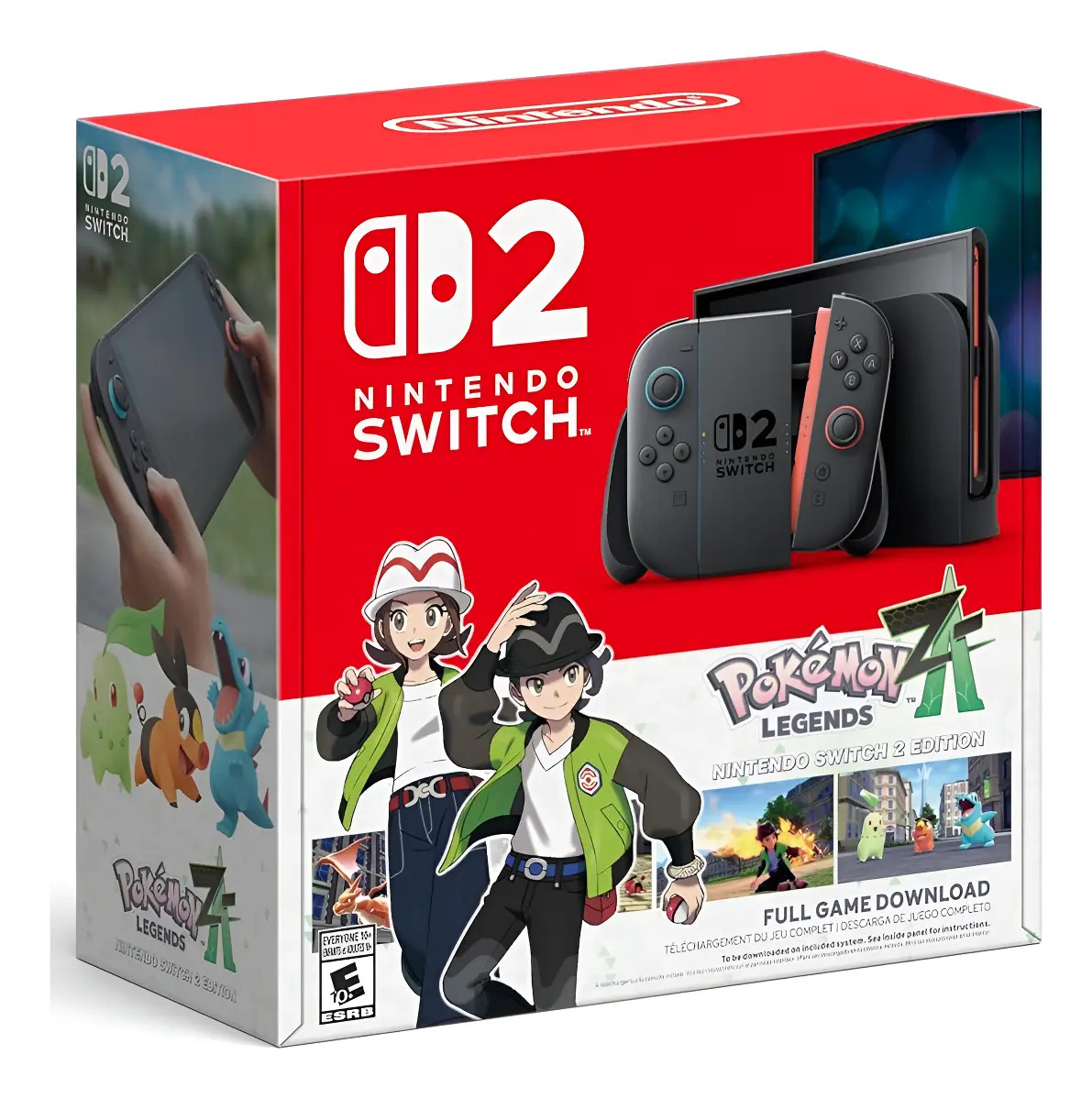 Console Nintendo Switch 2+ Pokémon Legends Z-a Edition, cor preta