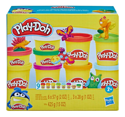 Play Doh: 9 Pack Colorful Garden Plastilina Hasbro