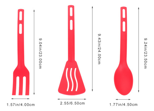 1 Juego De Utensilios De Cocina, Espátula, Tenedor Y Cuchara