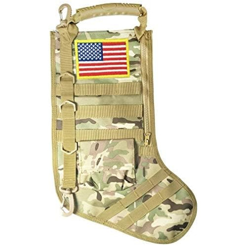 Tactical Christmas Xmas Stocking W/handle, Perfect Mant...