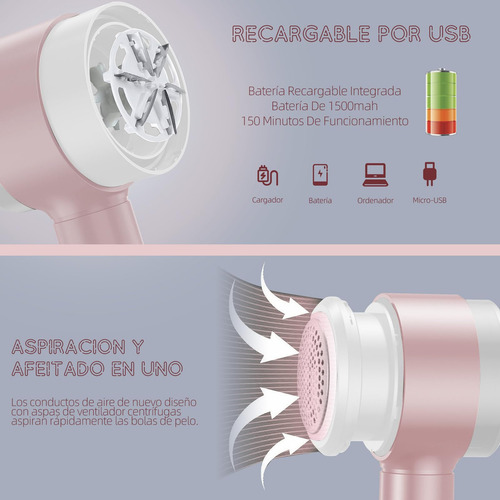 Quita Pelusa Para Ropa Recargable, Removedor De Pelusa