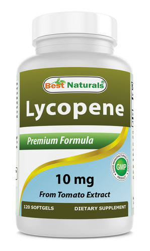 Best Naturals Lycopene 10mg 120 Cápsulas Próstata 